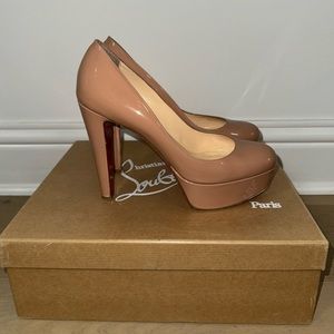 Louboutin Vickybass 120 Patent Nude